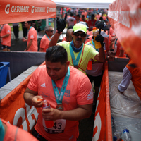 Conquista en grupo de la media maratón de Bogotá 2023