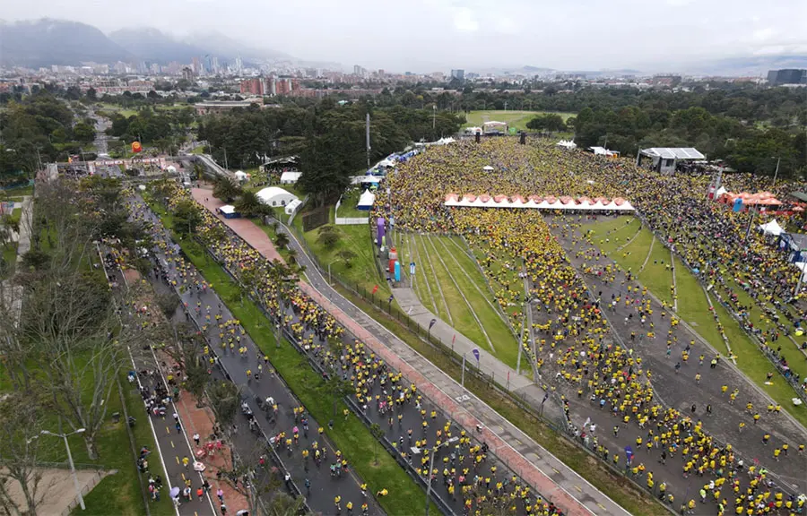 Masividad media maratón de Bogotá 2024