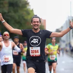 Adidas runner presente en la media maraton