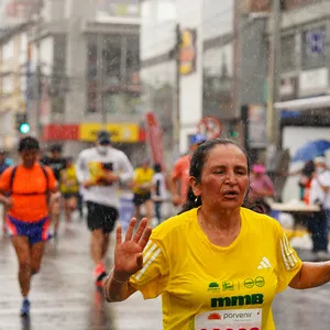 Atleta motivada por el apoyo del público