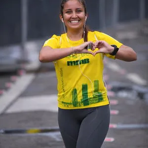 Participante de la carrera atletica bogota