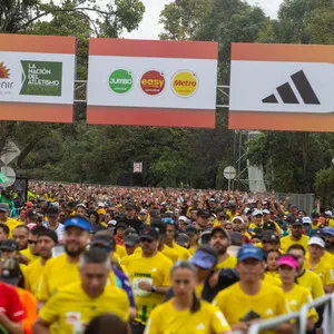 Captura del momento de salida del recorrido de 10 K