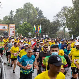 Salida de la media maratón de Bogotá