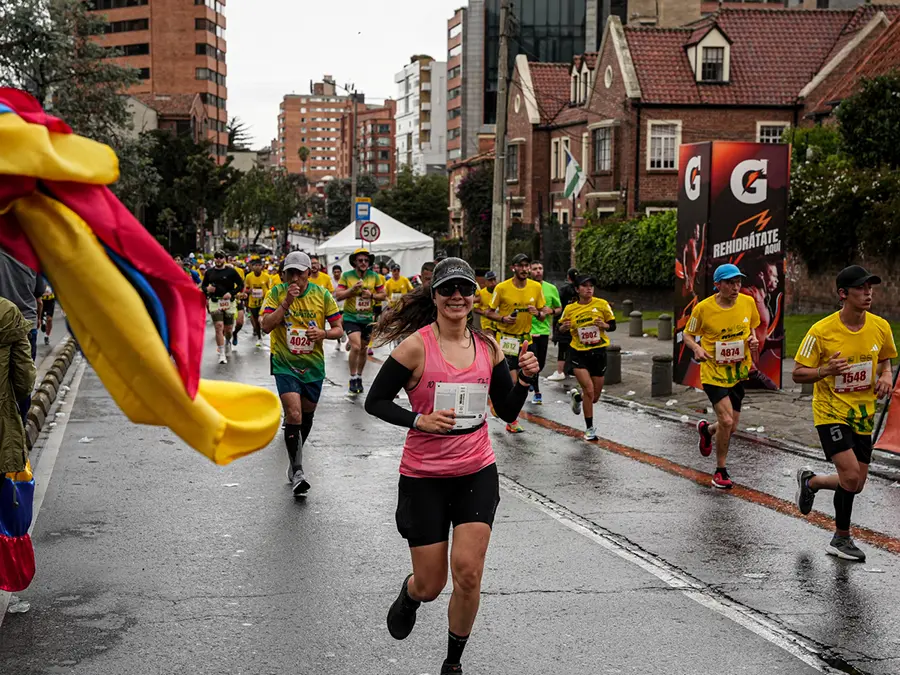 Recorrido urbano de la media maratón de Bogotá