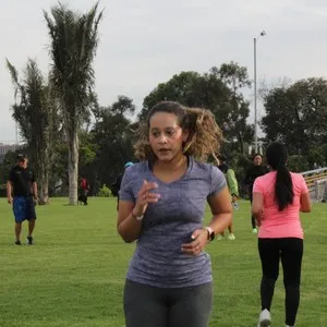 Mujer lista para entrenar