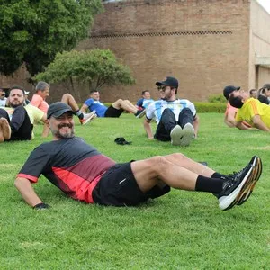 Sonrisas en entrenamiento