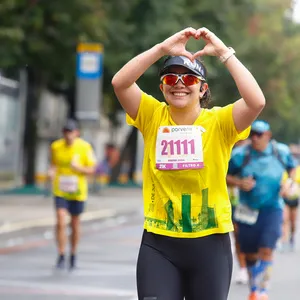 Participante de la mmB conquistando la distancia maraton