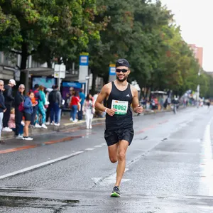 Participante conquistando carrera 21k