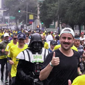 Darth Vader en la media maratón de Bogotá