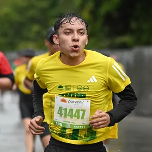 Después de la lluvia corriendo a la meta