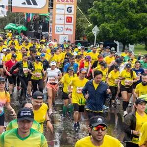 Salida de carrera atlética