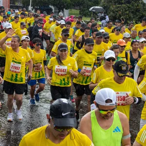 Salida de la media maratón de Bogotá